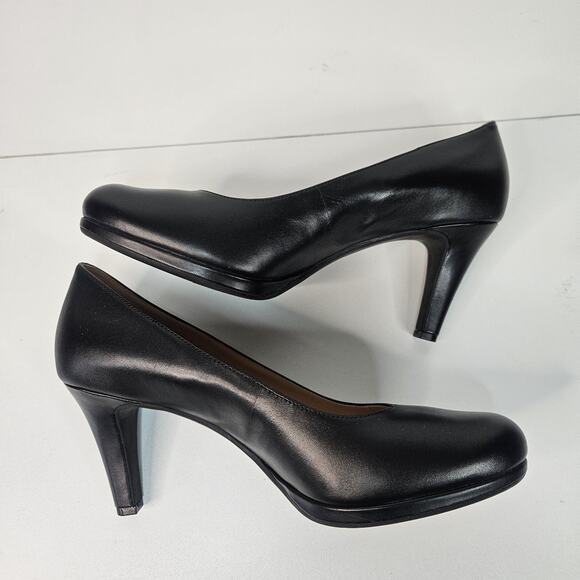 Naturalizer Womens Michelle Classic Black Leather High Heel Pump NWOB 10M - Picture 6 of 8